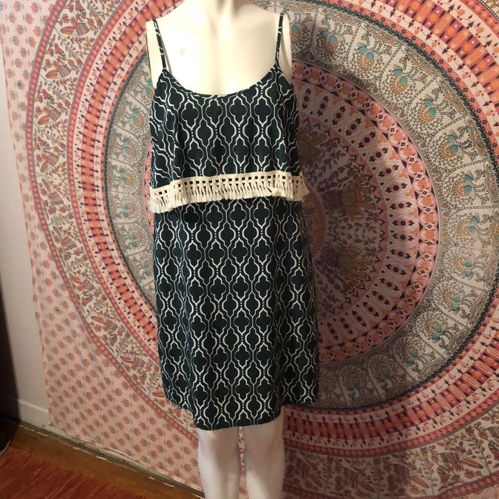 ! Quatrefoil & Fringe Dress